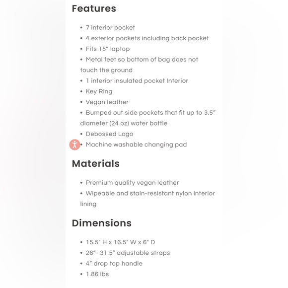 Freshly Picked The Minimal Diaper Bag - Picture 10 of 10